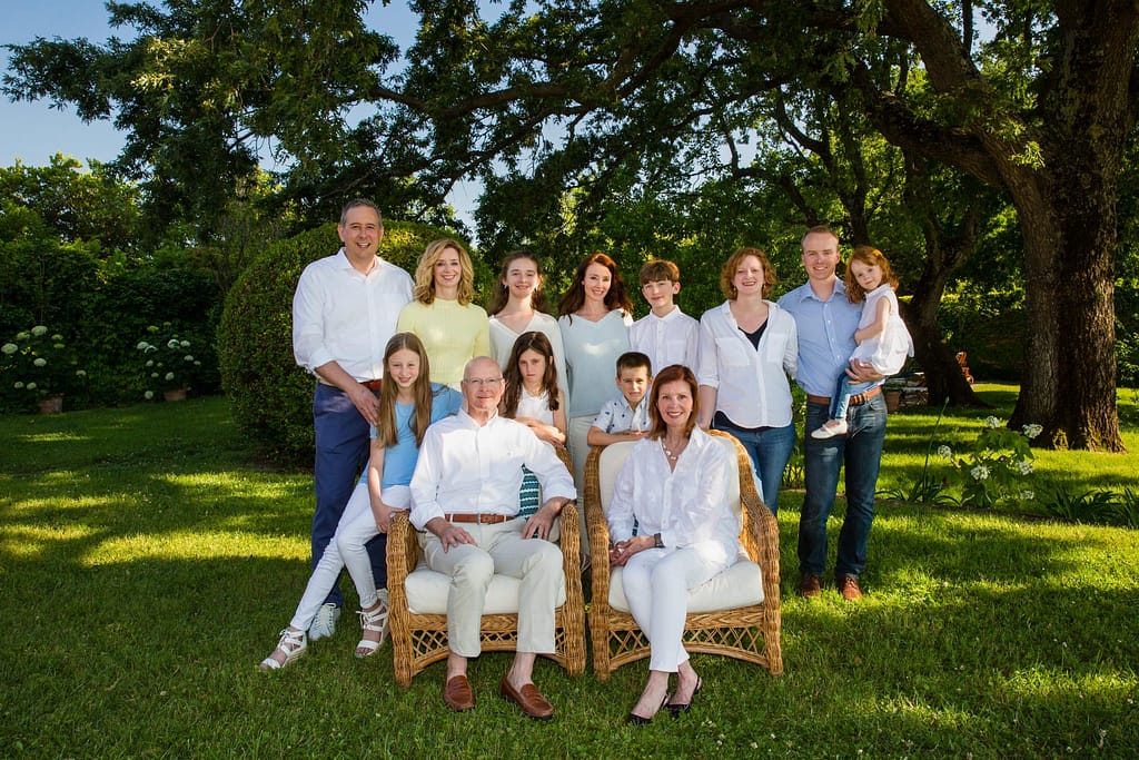 outdoor family portrait Professional photographic portraits